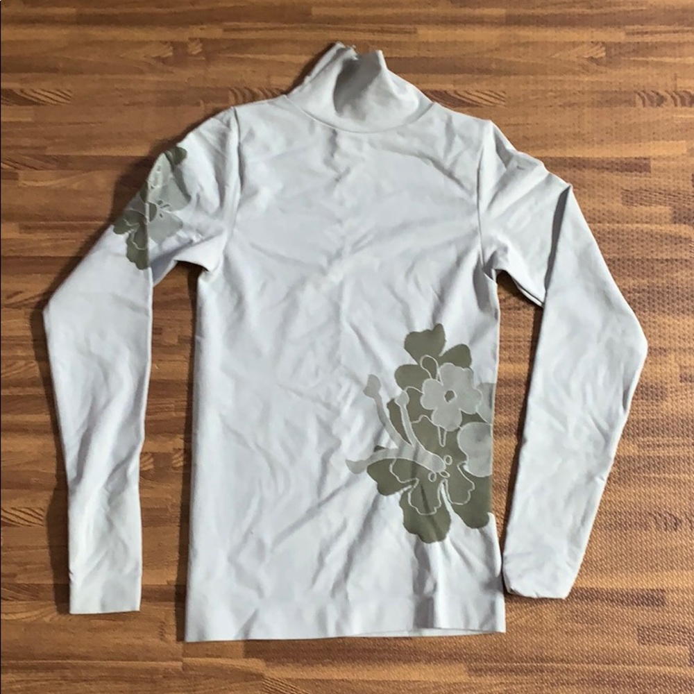 Athleta fitted shirt, light green/blue.  MED